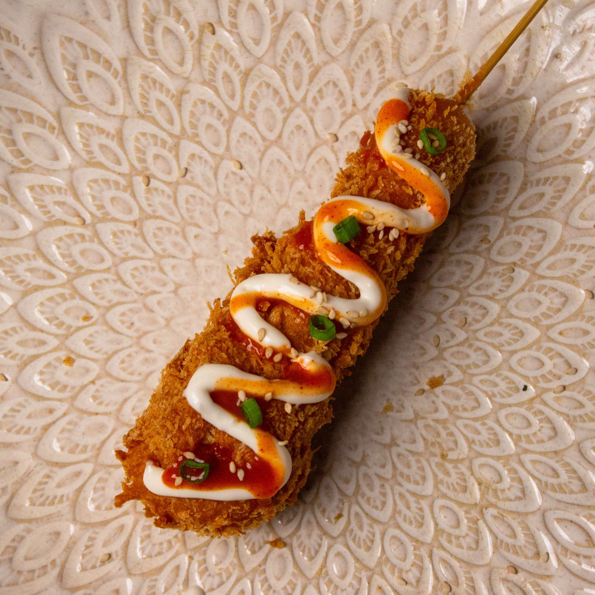 K-pop Chicken Sausage Corn Dog