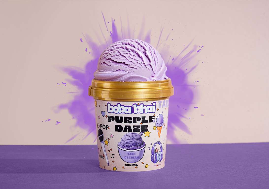 K-Pop  Taro Milk Ice Cream (Purple Daze) - 100 ml Cup