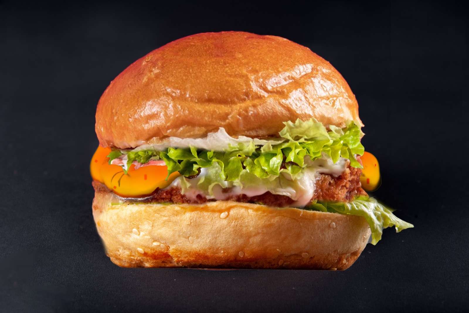 Korean Hot n Spicy Veggie Burger