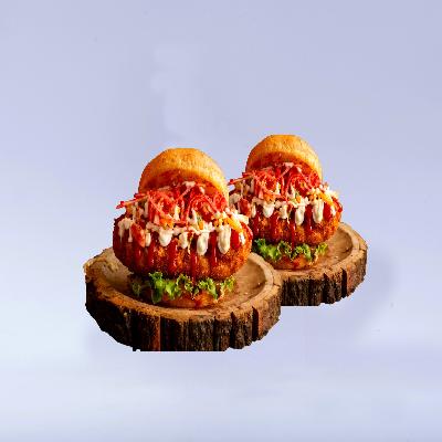 2 X Korean Honey Sriracha Chicken Burger