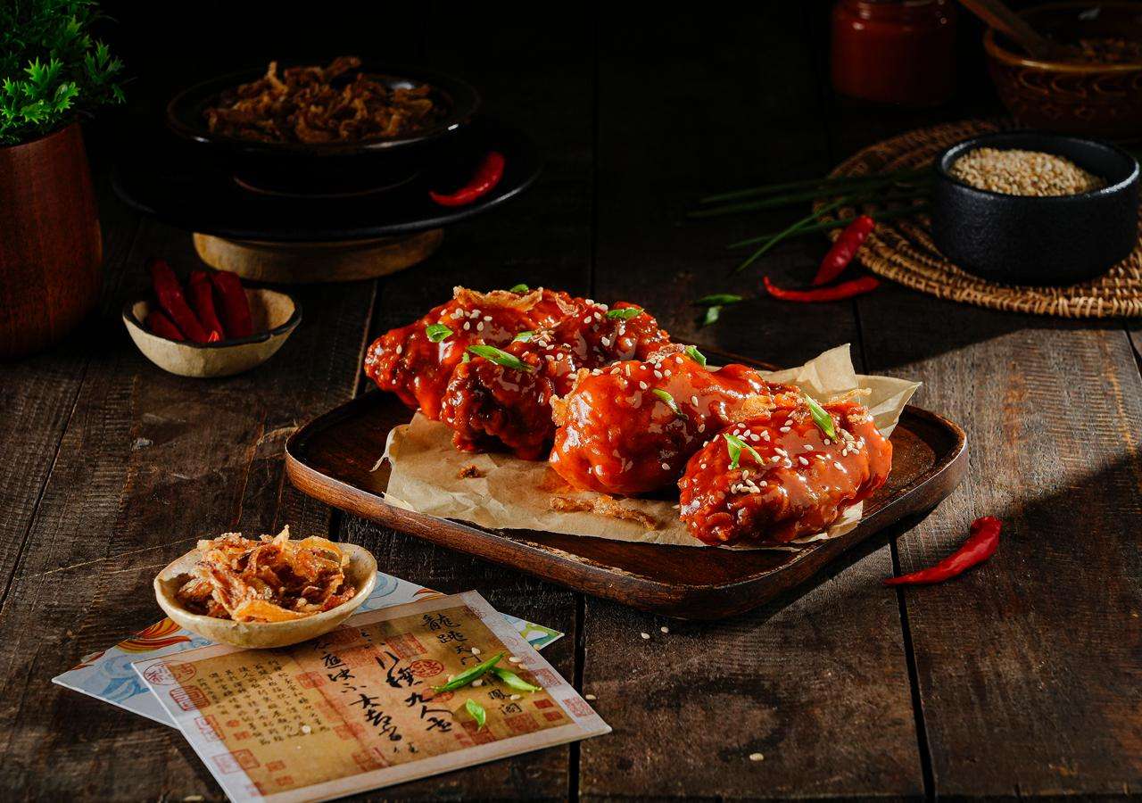 Korean Hot n Spicy Chicken Wings - (4 Pcs)