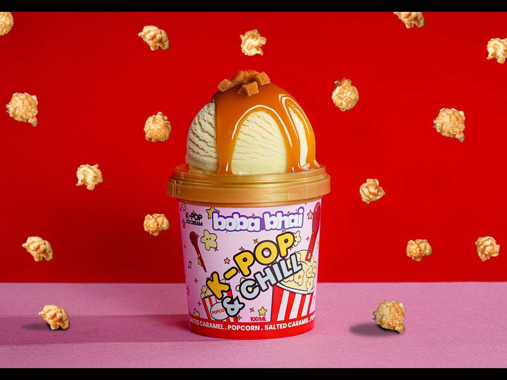 K-Pop & Chill Popcorn Ice Cream - 100 ml Cup