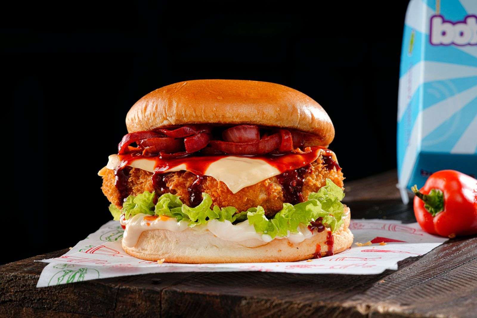 Korean Honey Gochujang Paneer Burger (Its Spicy)