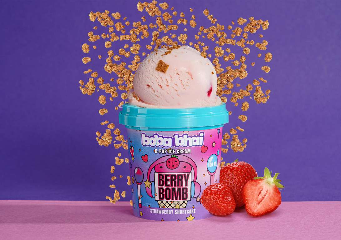 Berry Bomb with Shortcake Ice Cream - 100 ml Cup