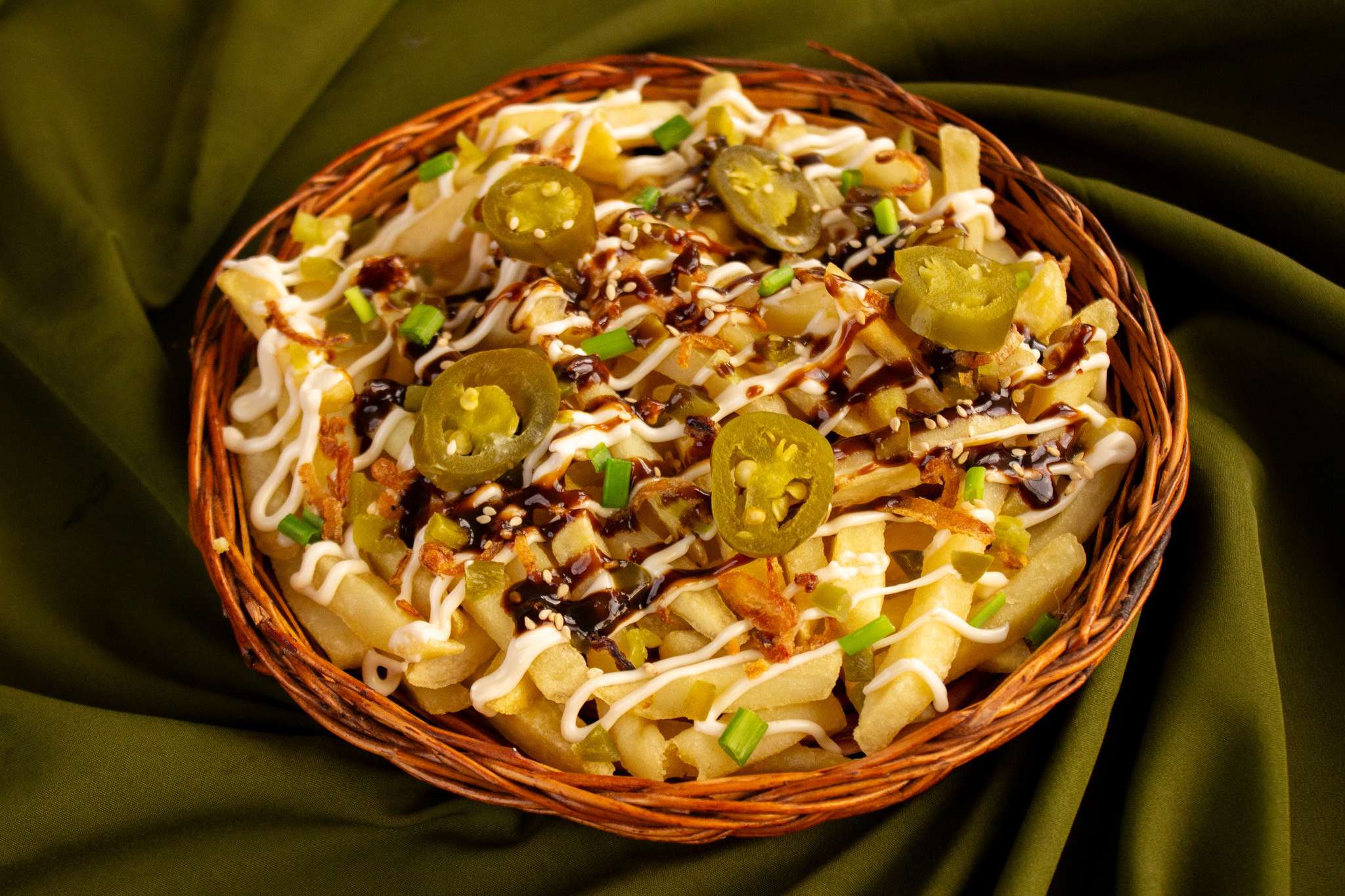 Loaded BBQ Fries (Veg)