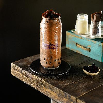 Chocolate Cheesecake Shake With Bubbles