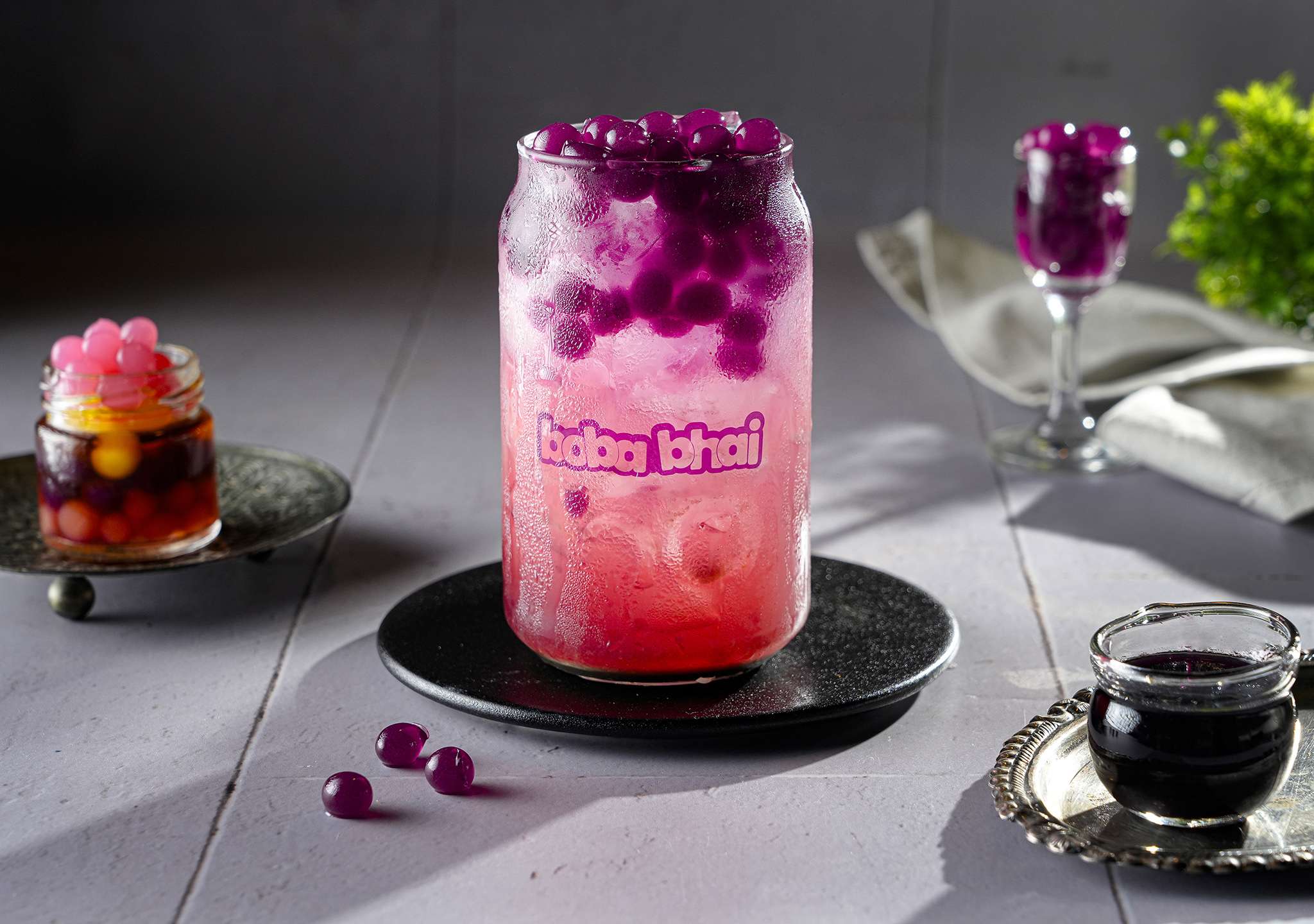 Jamun Kala khatta with Popping Bubbles