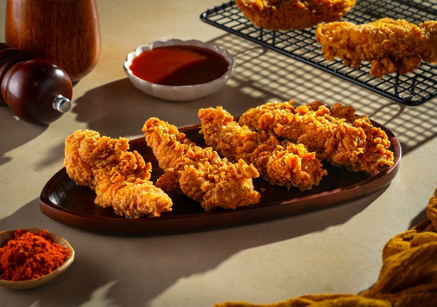 Crispy Fried Chicken Strips (4Pcs)
