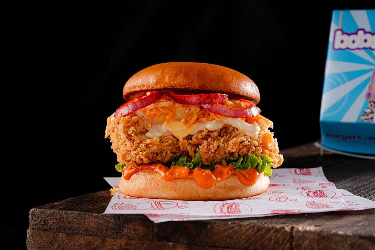 Korean Fried Chicken Burger