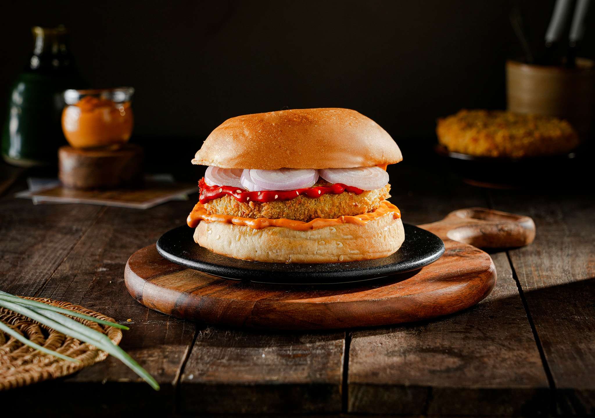 Classic Hot n Spicy Chicken Burger (VR)