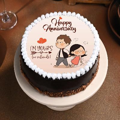 Choco Truffle Anniversary Poster Cake (500gm)