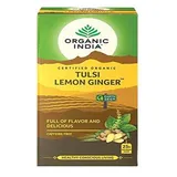 ORGANIC INDIA TULSI GREEN TEA LEMON GINGER 25BAGS