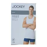 JOCKEY ELANCE VEST 8823 M WHITE 2PCS SET