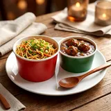 FRIED RICE WITH MANCHURIAN