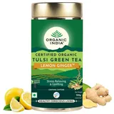 ORGANIC INDIA TULSI GREEN TEA LEMON GINGER 100G