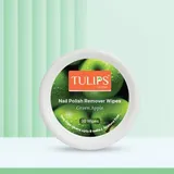 TULIPS NAIL POLISH REMOVER GREEN APPLE 30 WIPES