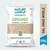 NATURE LAND ORGANIC DAL URAD WHOLE 500G