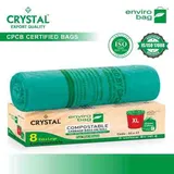 CRYSTAL COMPOSTABLE BAG EXTRA LARGE 8N
