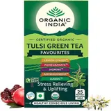 ORGANIC INDIA TULSI GREEN TEA FAVOURITES 25 TEA B.