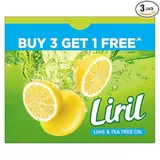 LIRIL LIME & TEA TREE OIL SOAP B3 GET 1FREE 125G
