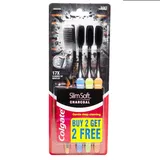 COLGATE SLIM SOFT CHARCOAL BUY 2 GET 2 FREE