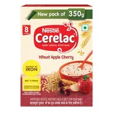 NESTLE CERELAC WHEAT APPLE CHERRY 350GM 8-24 MONTH
