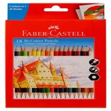 FABER CASTELL 18 BI-COLOUR PENCILS