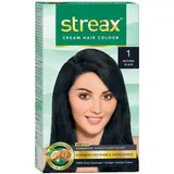 STREAX CREME HAIR COLOUR 1 NATURAL BLACK