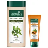 BIOTIQUE FRESH HENNA SHAMPOO+COND. 180ML