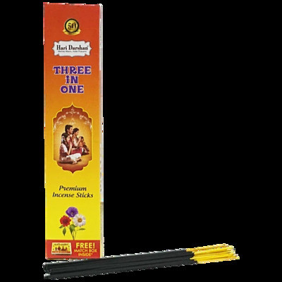 HARI DARSHAN THREE IN ONE INCENSE STICKS 105G