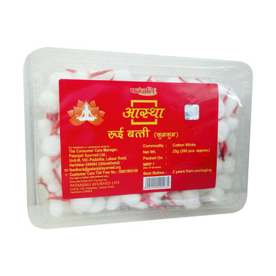 PATANJALI COTTON WICKS WHITE 25GM