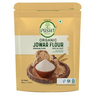 PUSHT ORGANIC JOWAR FLOUR 500G