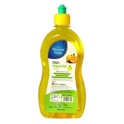 WONDER FRESH DISH WASH LIQUID GEL LEMON 250ML