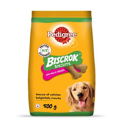 PEDIGREE BISCROK BISCUIT WITH CHICKEN 500GM
