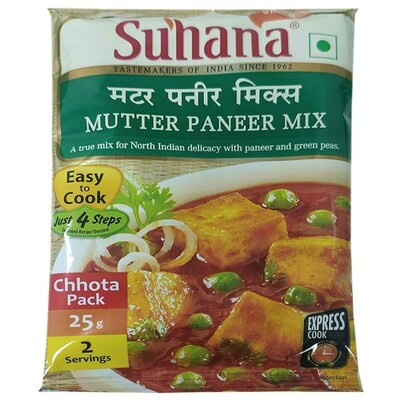 SUHANA MUTTER PANEER MIX 25GM