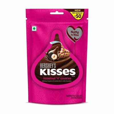 HERSHEYS KISSES HAZELNUT N COOKIES 33.6G