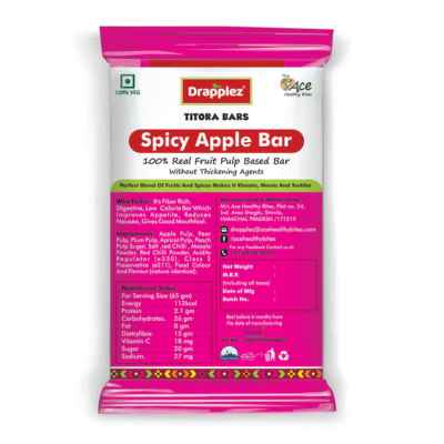 DRAPPLEZ SPICY APPLE BAR 80GM 99/-