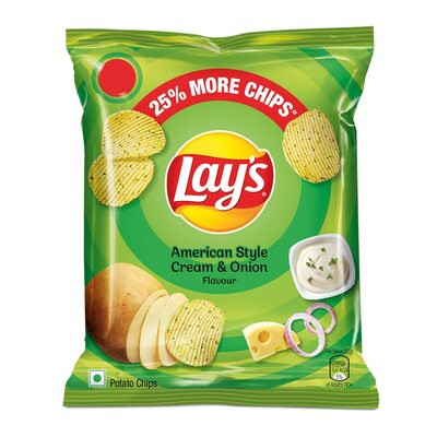 LAYS AMERICAN STYLE CREAM & ONION FLAVOUR 25G