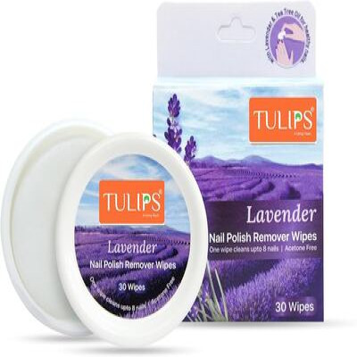 TULIPS NAIL POLISH REMOVER LAVENDER 30 WIPES