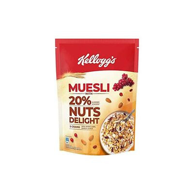 KELLOGGS MUESLI 20% NUTS DELIGHT 500GM