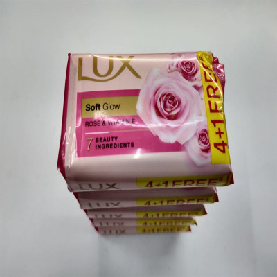 LUX RADIANT GLOW ROSE & VITAMIN C+ E SOAP 5*100G