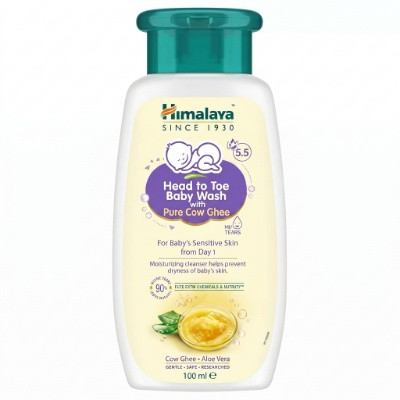 HIMALAYA BABY WASH WITH PURE COW GHEE100ML