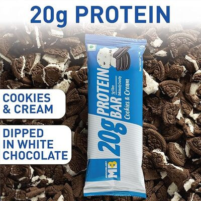 MB FIT PROTEIN BAR COOKIES & CREAM 62G