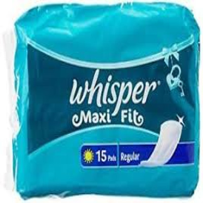 WHISPER MAXI FIT L WINGS 15PADS