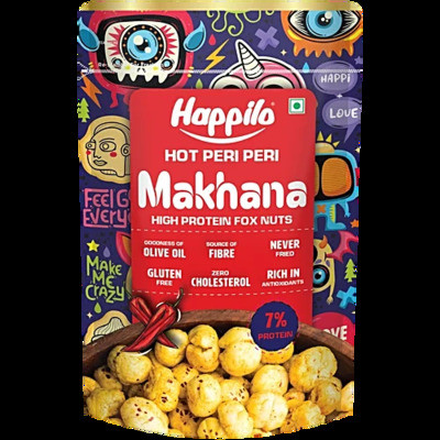 HAPPILO SUPER HOT PERI PERI MAKHANA 60G