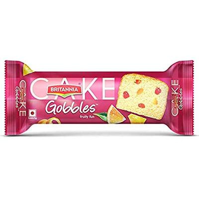 BRITANNIA GOBBLES FRUITY FUN CAKE 100G