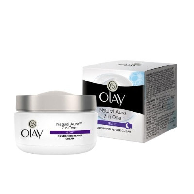OLAY NATURAL AURA NIGHT CREAM 50G