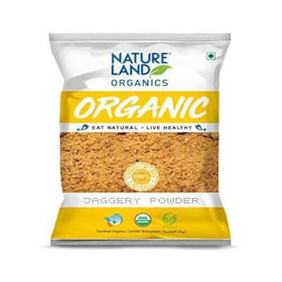 NATURE LAND ORGANIC JAGGERY POWDER 500G