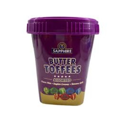 SAPPHIRE BUTTER TOFFEES ASSORTED 250G