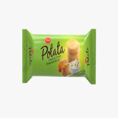 PRAN POTATA CREAM & ONION FLAV. BISCUIT 75G